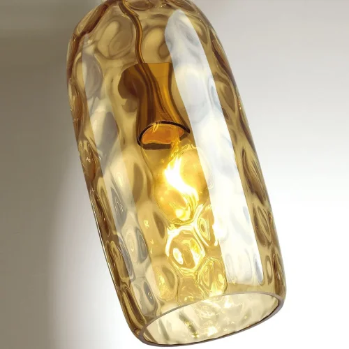 Светильник подвесной Sitora 4769/1 Odeon Light янтарный 1 лампа, основание бронзовое в стиле современный выдувное фото 2