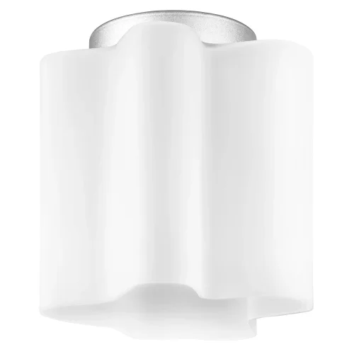 Светильник потолочный Nubi 802010 Lightstar белый 1 лампа, основание хром серое в стиле арт-деко 
