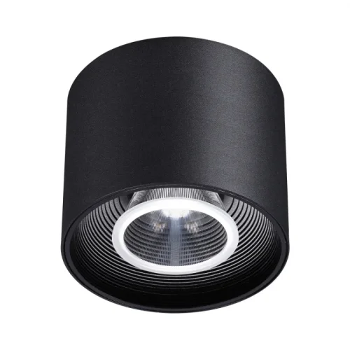 Светильник накладной LED Bind 358792 Novotech чёрный 1 лампа, основание чёрное в стиле хай-тек круглый
