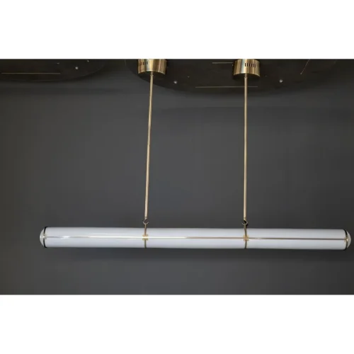 Светильник подвесной LED 0753CL-23AB Milosh Tendence белый 1 лампа, основание бронзовое в стиле современный линейный фото 10