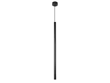 Светильник подвесной LED 15105/S black glossy Newport чёрный 1 лампа, основание чёрное в стиле современный минимализм хай-тек трубочки
