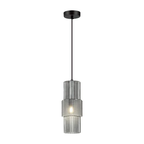 Светильник подвесной Pimpa 5016/1 Odeon Light чёрный серый 1 лампа, основание чёрное в стиле современный  фото 3