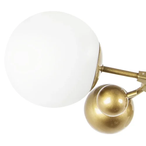 Люстра потолочная Croco 815553 Lightstar белая на 5 ламп, основание золотое в стиле современный флористика арт-деко шар фото 3