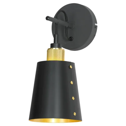 Бра Shirley LSP-8581 Lussole чёрный на 1 лампа, основание чёрное в стиле лофт модерн 