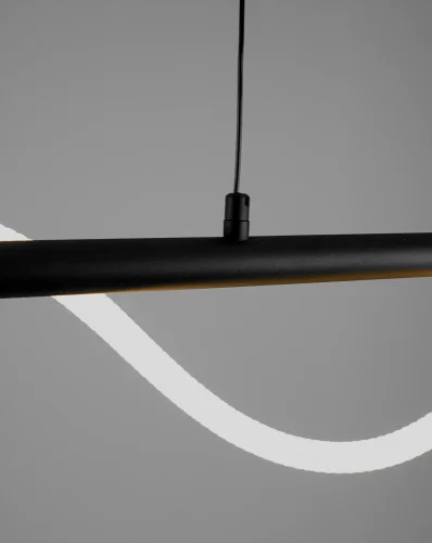 Светильник подвесной LED True V10677-PL Moderli белый 1 лампа, основание чёрное в стиле минимализм хай-тек современный  фото 4