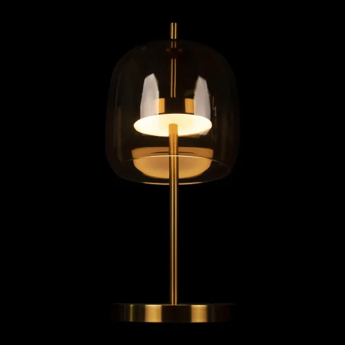 Настольная лампа LED Dauphin 10040T LOFT IT янтарная 1 лампа, основание золотое металл в стиле современный  фото 4