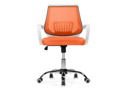 Компьютерное кресло Ergoplus orange / white 15373 Woodville, оранжевый/ткань, ножки/металл/хром, размеры - *940***610* фото 3