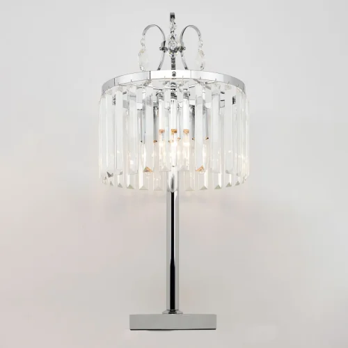 Настольная лампа Инга CL335831 Citilux прозрачная 3 лампы, основание хром металл в стиле современный  фото 3