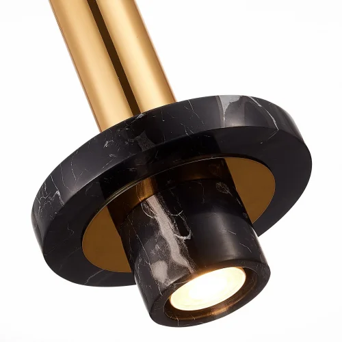 Светильник подвесной Pietra SL1210.403.01 ST-Luce чёрный золотой 1 лампа, основание золотое в стиле современный  фото 3