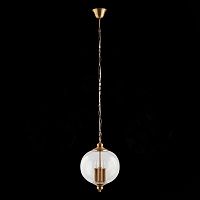 Светильник подвесной Lateria SL362.203.03 ST-Luce прозрачный на 3 лампы, основание золотое в стиле кантри 