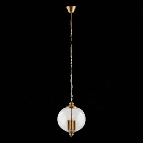 Светильник подвесной Lateria SL362.203.03 ST-Luce прозрачный на 3 лампы, основание золотое в стиле кантри 