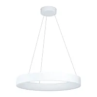 Светильник подвесной LED Campo Rosso 39688 Eglo белый 1 лампа, основание белое в стиле минимализм хай-тек кольца
