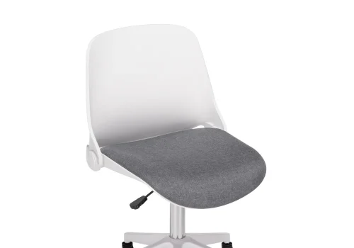 Компьютерное кресло Zarius gray / white 15612 Woodville, серый/ткань, ножки/пластик/белый, размеры - *930***580*580 фото 6