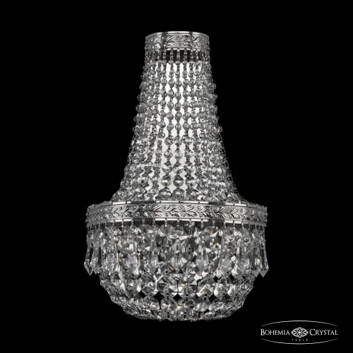 Бра 19011B/H2/20IV Ni Bohemia Ivele Crystal прозрачный на 2 лампы, основание никель в стиле классический sp