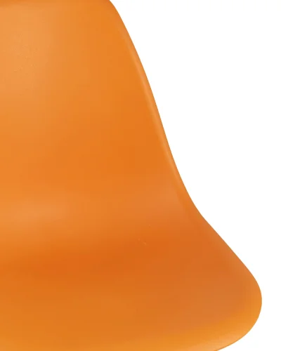 Стул EAMES, оранжевый, 4шт./уп. (набор) УТ000003482 Stool Group, оранжевый/пластик, ножки/дерево/коричневый, размеры - ****460*530 фото 8