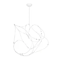 Светильник подвесной LED Flock of Light 10309/11 CR LOFT IT белый на 1 лампу, основание белое в стиле современный минимализм 