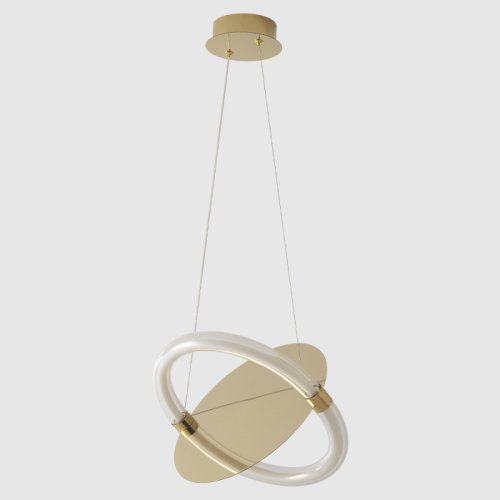 Светильник подвесной ЛЕД NEBULA SP22W LED GOLD Crystal Lux прозрачный на 1 лампу, основание золотое в стиле современный фото 2