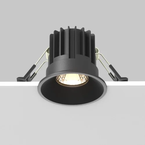 Светильник точечный LED Round DL058-7W3K-B Maytoni чёрный 1 лампа, основание  в стиле современный  фото 4