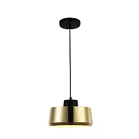 Светильник подвесной 0777PL-1GD Milosh Tendence золотой 1 лампа, основание чёрное в стиле современный лофт 