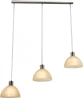 Светильник подвесной SHERLEY 68622-3 Globo белый 3 лампы, основание хром в стиле современный 