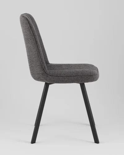 Стул Grein, темно-серый, сиденье УТ000040526 Stool Group, тёмно-серый/рогожка, ножки/металл/чёрный, размеры - *855**** фото 6