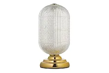 Настольная лампа LED Candels L 4.T2 G Arti Lampadari прозрачная 1 лампа, основание золотое металл в стиле современный 