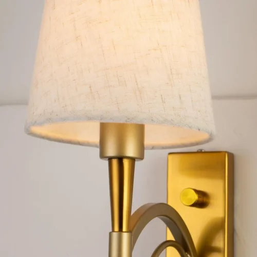 Бра Luca 2703-1W Favourite бежевый на 1 лампа, основание латунь в стиле современный  фото 3