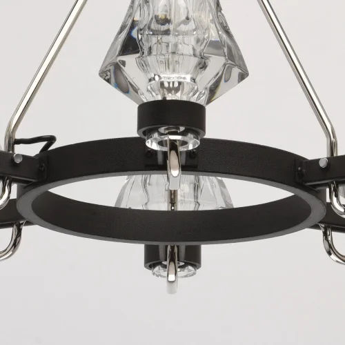 Люстра подвесная Джестер 104012506 MW-Light прозрачная на 6 ламп, основание хром в стиле современный  фото 10
