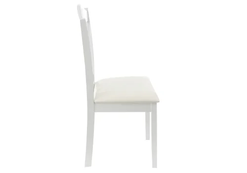 Cтул Миди уайт 11005 Woodville, белый/искусственная кожа, ножки/дерево/белый, размеры - ****430*470 фото 2