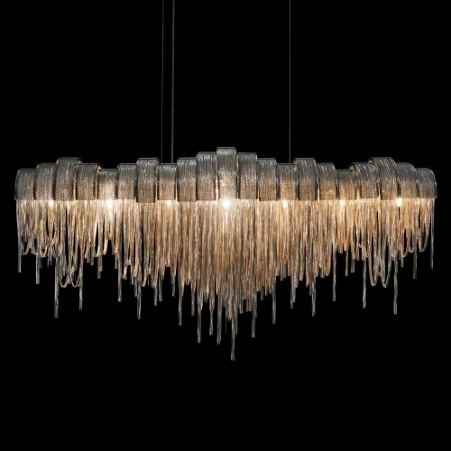 Люстра подвесная Volver 10404/1150L SN LOFT IT никель на 7 ламп, основание никель в стиле арт-деко цепочки фото 8