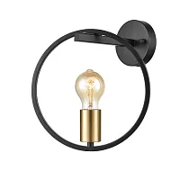 Бра лофт Liberty VL6302W01 Vele Luce чёрный на 1 лампу, основание чёрное в стиле лофт 