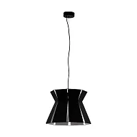 Светильник подвесной Valecrosia 99081 Eglo чёрный белый 1 лампа, основание чёрное в стиле современный 