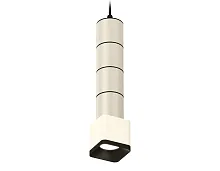 Светильник подвесной Techno spot XP7805001 Ambrella light белый серебряный 1 лампа, основание чёрное в стиле современный хай-тек 