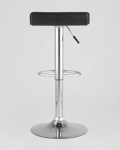 Стул барный hi-tec NEW, черный NP УТ000037629 Stool Group, чёрный/экокожа, ножки//хром, размеры - 630*830***395*395 фото 4