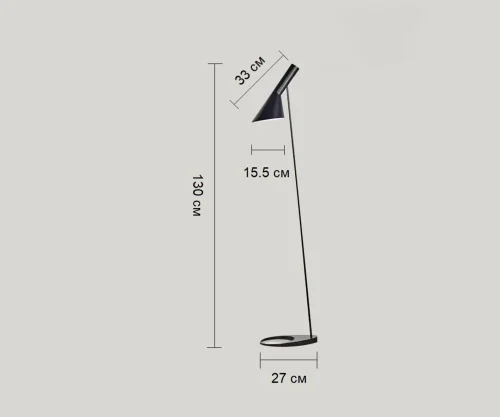 Торшер Сеул 07033,19 Kink Light  чёрный 1 лампа, основание чёрное в стиле лофт
 фото 3