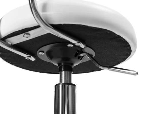 Табурет мастера DOBRIN BILLY (белый) цвет сиденья белый, цвет основания хромированная сталь Dobrin, белый/экокожа, ножки/металл/, размеры - 690*850**** фото 8 Табурет мастера DOBRIN BILLY (белый) цвет сиденья белый, цвет основания хромированная сталь Dobrin, белый/экокожа, ножки/металл/, размеры - 690*850**** фото 8