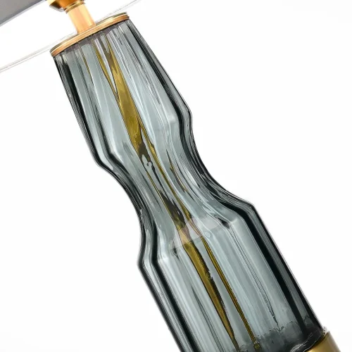 Настольная лампа Saya SL1005.104.01 ST-Luce серая 1 лампа, основание латунь серое стекло металл в стиле современный  фото 3