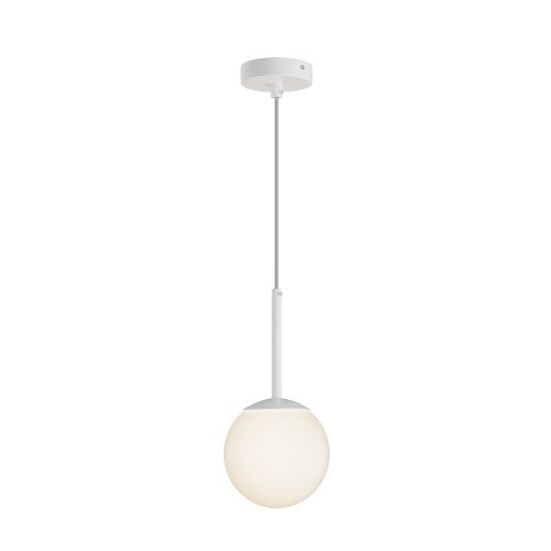 Светильник подвесной Basic form MOD321PL-01W Maytoni белый 1 лампа, основание белое в стиле современный шар