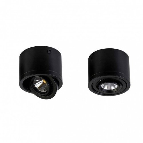 Светильник накладной LED Reflector 1777-1C Favourite чёрный 1 лампа, основание чёрное в стиле модерн круглый