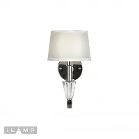 Бра Opera 82177/1B CR iLamp бежевый 1 лампа, основание хром в стиле современный американский 