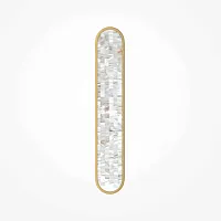 Бра LED Perlamour MOD429WL-L30BSK Maytoni белый на 1 лампу, основание латунь в стиле современный 