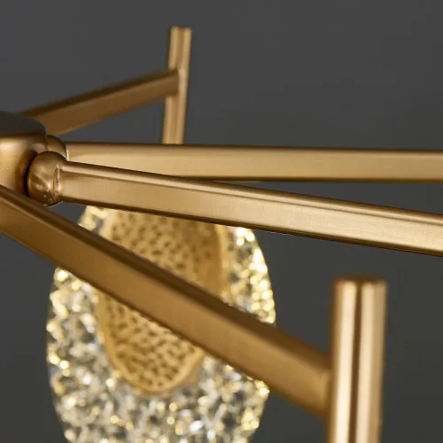 Люстра потолочная CERES B 219409-23 ImperiumLoft прозрачная на 6 ламп, основание латунь в стиле современный фото 2 Люстра потолочная CERES B 219409-23 ImperiumLoft прозрачная на 6 ламп, основание латунь в стиле современный фото 2