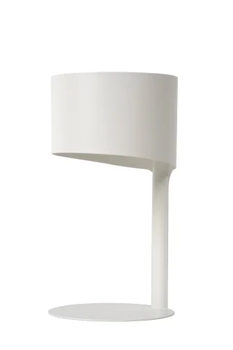 Настольная лампа Knulle 45504/01/31 Lucide белая 1 лампа, основание белое металл в стиле современный  фото 2