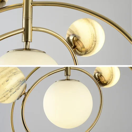 Светильник подвесной COSMOGONY A 151873-26 ImperiumLoft белый на 1 лампу, основание золотое в стиле современный лофт фото 11 Светильник подвесной COSMOGONY A 151873-26 ImperiumLoft белый на 1 лампу, основание золотое в стиле современный лофт фото 11