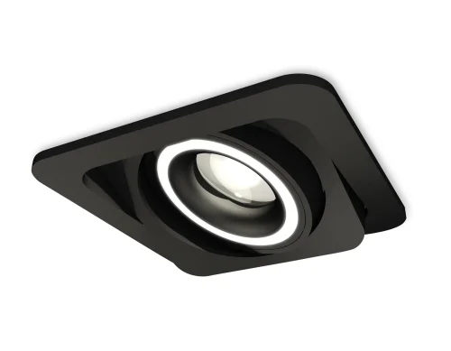 Светильник точечный Techno Spot XC XC7659080 Ambrella light чёрный 1 лампа, основание чёрное в стиле хай-тек современный квадратный