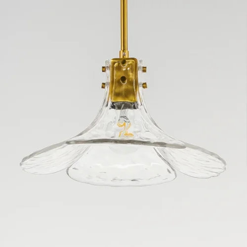 Светильник подвесной FLEUR 140696-26 ImperiumLoft прозрачный 1 лампа, основание золотое в стиле современный  фото 4