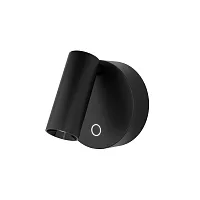 Бра с выключателем LED Twist C079WL-L3B3K Maytoni чёрный на 1 лампу, основание чёрное в стиле современный хай-тек для чтения