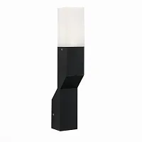 Настенный светильник LED Fratto SL100.401.02 ST-Luce уличный IP65 чёрный 2 лампы, плафон белый в стиле хай-тек LED