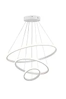 Светильник подвесной LED Charissa TL1630H-LEWH Toplight белый 1 лампа, основание белое в стиле хай-тек современный кольца