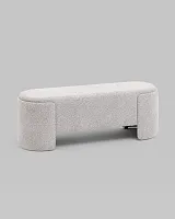 Банкетка Taks букле светло-серый УТ000039117 Stool Group на 1 , основание в стиле современный 